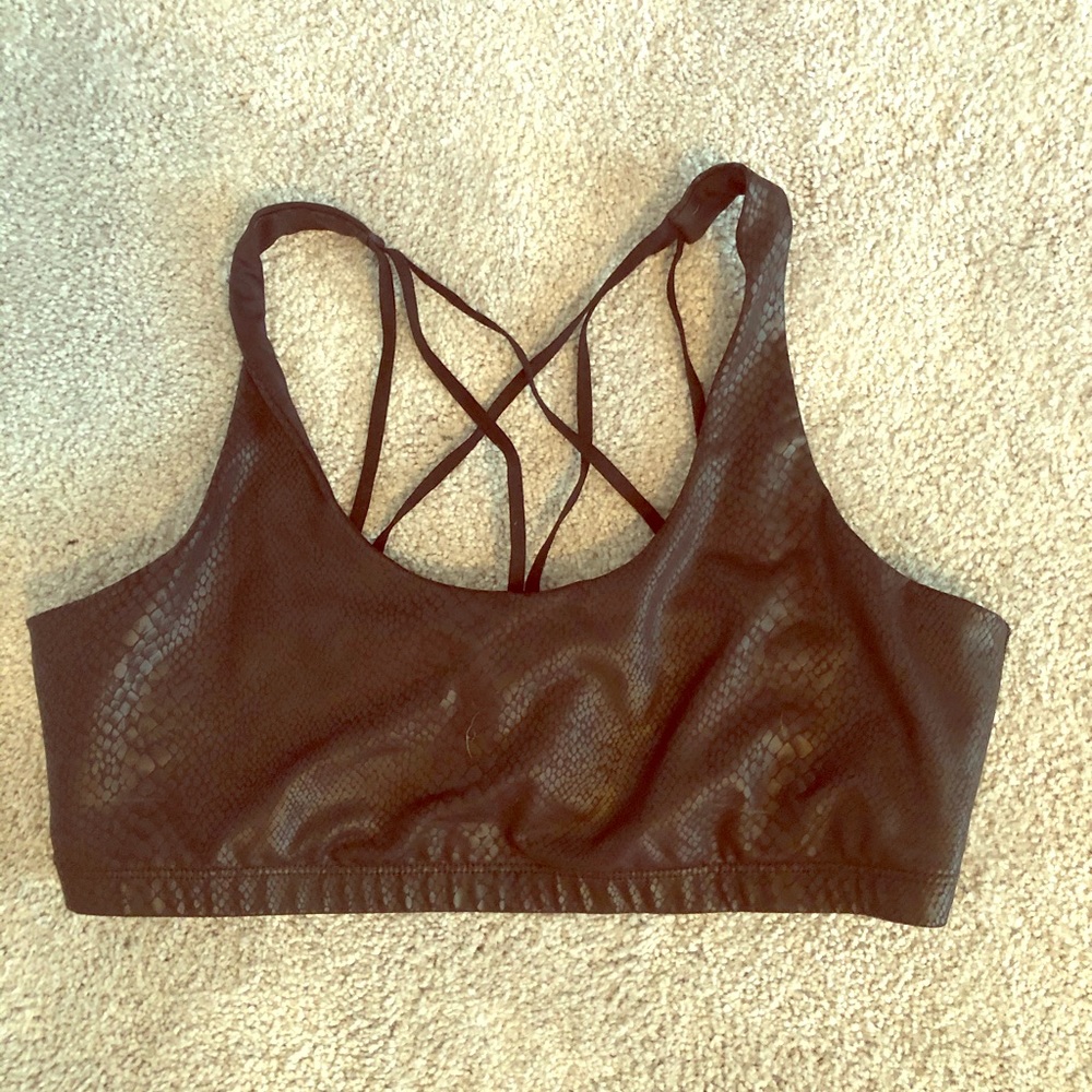 Beyond Yoga Viper Black Bra Size L